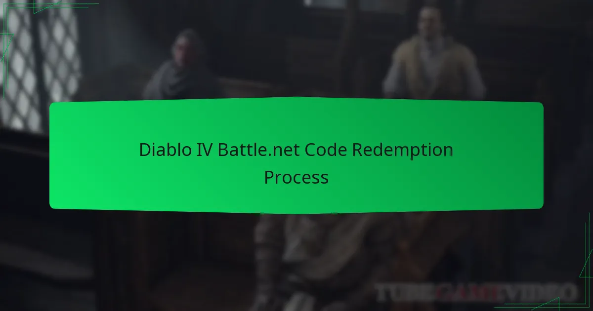 Diablo IV Battle.net Code Redemption Process