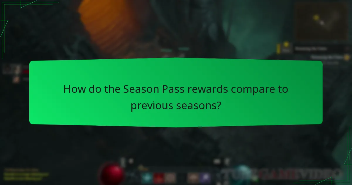 How do the Season Pass rewards compare to previous seasons?