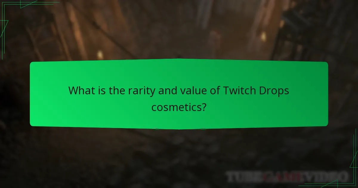 How do Twitch Drops cosmetics compare to other cosmetic options?