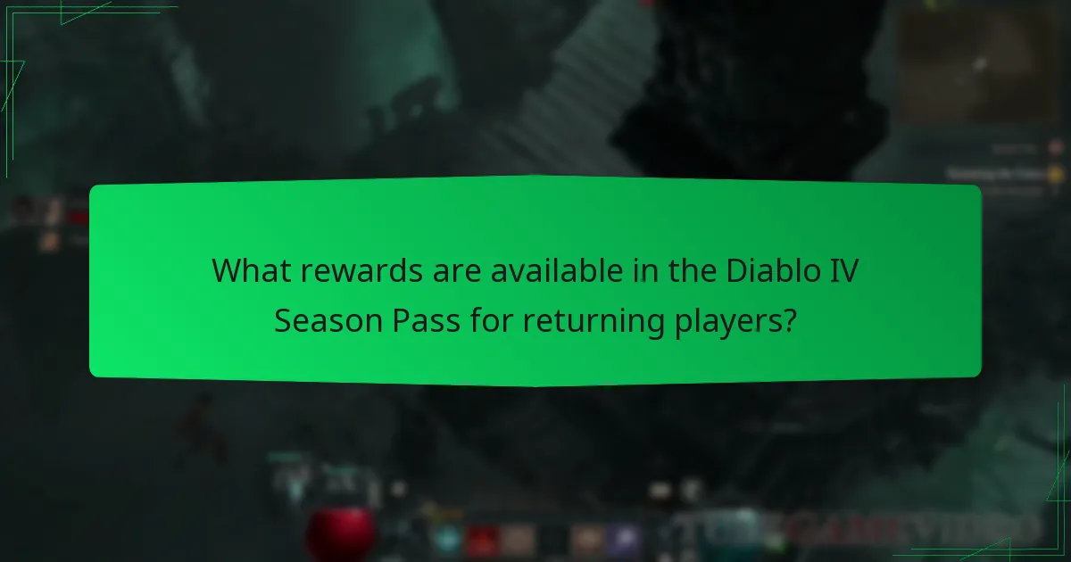 How can returning players purchase the Diablo IV Season Pass?