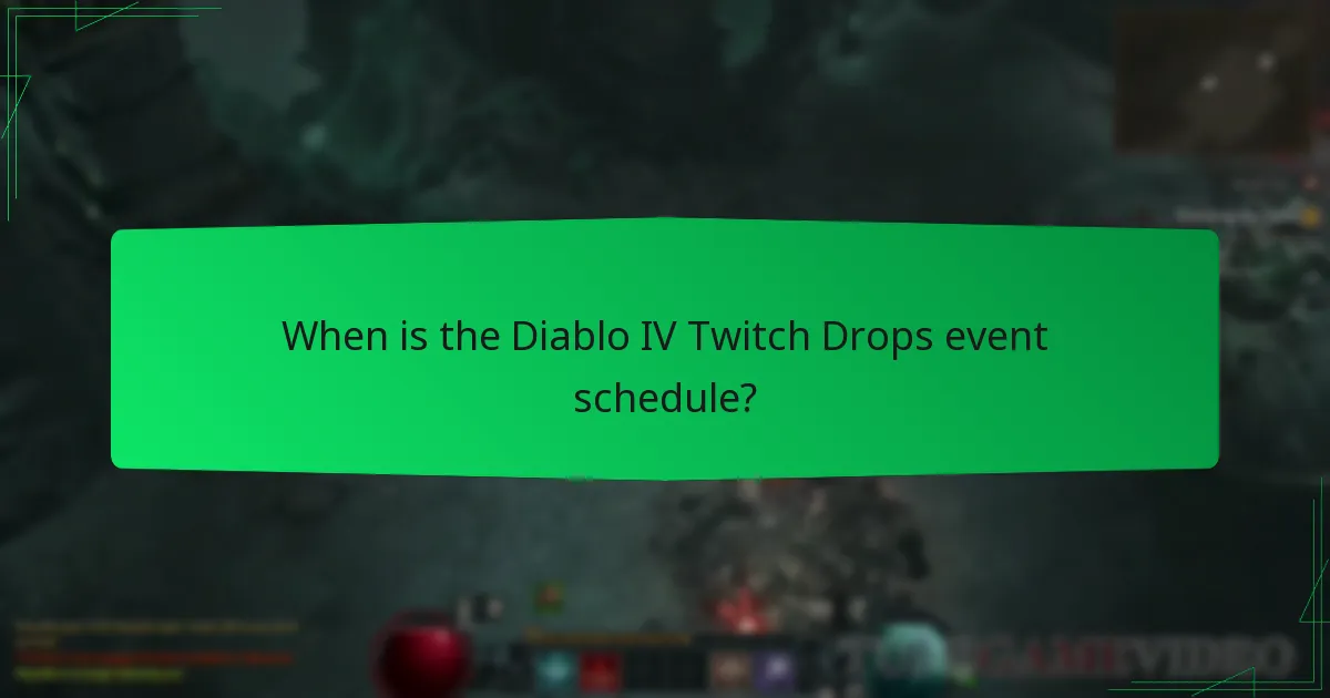 Which streamers are participating in the Diablo IV Twitch Drops?